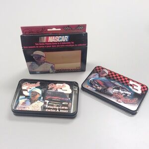 Nascar Dale Earnhardt Two decks playing cards in a collectable tin